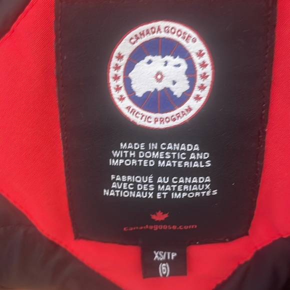 Canada goose knee length PARKA size 6 xs - Picture 8 of 9
